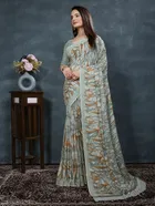 Georgette Printed Saree for Women 