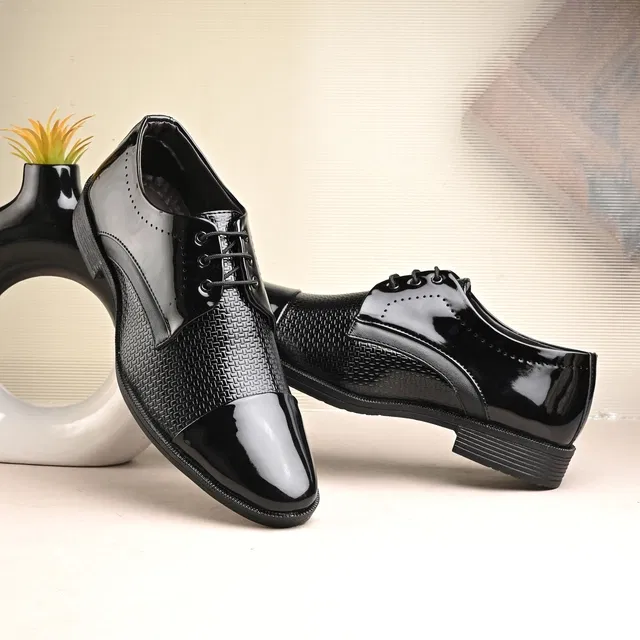 Derbys Shoes for Men (Black, 10)
