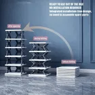 6-Layer Multi-Purpose Plastic Shoe Rack 