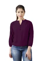 Rayon Solid Top for Women 