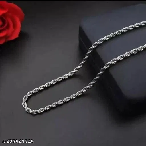 Round Silver Chain for Men (Silver)