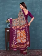 Georgette Printed Saree for Women 