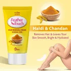 VI-JOHN Feather Touch Hair Removal Cream Haldi & Chandan Tube for Normal Skin 40 g