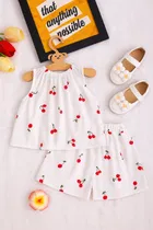 Cotton Printed Clothings Set for Girls 