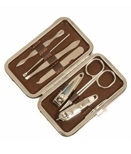 Lenon Makeup Accessory 7 In 1 Manicure Pedicure Stainless Kit (D111)