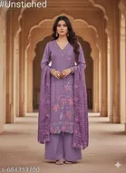 Silk Blend Punjabi/All Over Suits for Women 