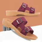 Slippers for Women, Maroon 