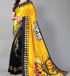 Art Silk Printed Saree for Women 