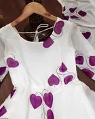 Georgette Printed Gown with Dupatta for Women 