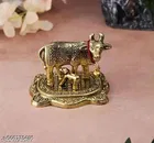 Kamdhenu Cow Murti and Calf Idol 
