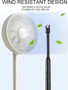 Rechargeable Flameless & Windproof Gas Lighter with LED Battery Indicator 