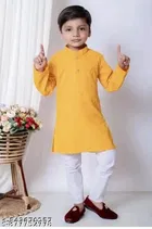 Embellished Rayon Kurta Set for Boys 
