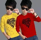 Cotton Blend Round Neck T-Shirts for Boys 