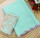 Georgette Solid Saree for Women 