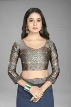 SVB Saree Vichitra Silk Saree With Jacquard Blouse 