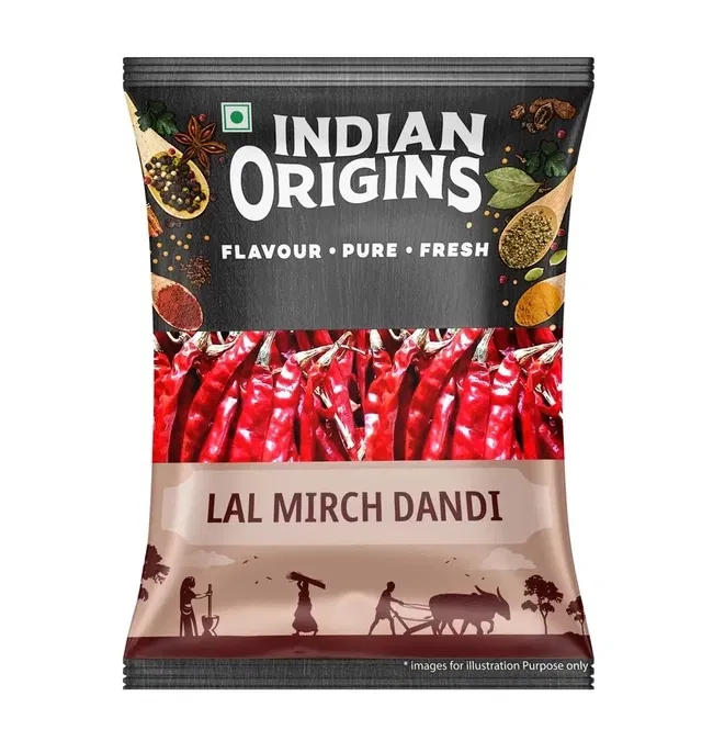 इंडियन ओरिजिन्स लाल मिर्च डंडी 50 g