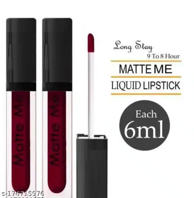 Matte Me Liquid Lipsticks (Maroon, Pack of 2)