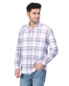 Poly Cotton Full Sleeves Chequered Shirt for Men 