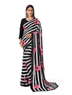 Georgette Printed Saree for Women 