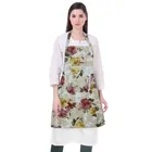 Krishna E PVC Waterproof Yellow Floral Kitchen Apron 27Lx21W in 