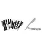 Pack of 10 Lenon Steel Razor with Combs Set