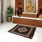 Cotton Pooja Mats (Brown, 60x60 cm)