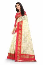 शारदा क्रिएशन आर्ट सिल्क कलमकारी प्रिंटेड साड़ी 