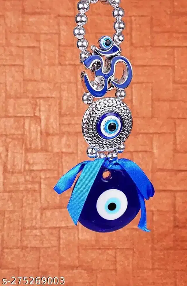 Ceramic Evil Eyes Wall Hanging (Blue)