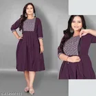 Embroidered Floral Maternity Kurti 