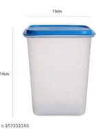 Plastic Storage Containers, Blue, Pack of 6 