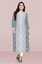 Georgette Embroidered Kurti for Women 