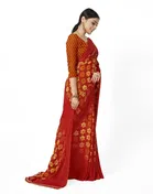 Georgette Printed Saree for Women 