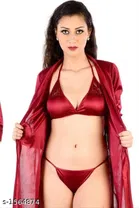 Satin Nightdress Set for Women 