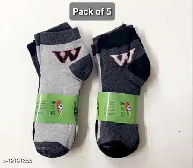 Woolen Socks for Men (Multicolor, Pack of 5)