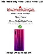 Rubber Mobile Back Cover for Huawei Honor 20i 