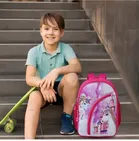 Pink 25 L Backpack for Kids and Unicorn Calculator Geometry Box 