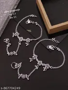 Anklet with Toe Ring for Women 