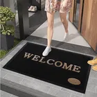 Arch Fab PVC Welcome Door Mat, Black, 38x58 cm