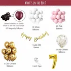 7th Happy Birthday Balloon Decoration Kit, Multicolor, Pack Of 63