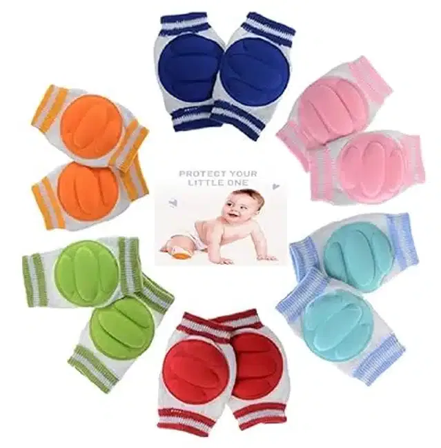 Knee & Elbow Protector for Kids (Set of 5) (Assorted, 6-12 Months)