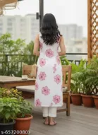Printed Ethnic Kurti for Women with Modern Floral Artwork 