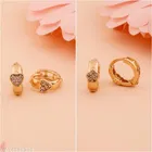 Gold-Plated Earrings/Studs/Bali Combo For Women'S/Girls