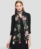 Chiffon Scarves for Women, Multicolor, Pack of 2