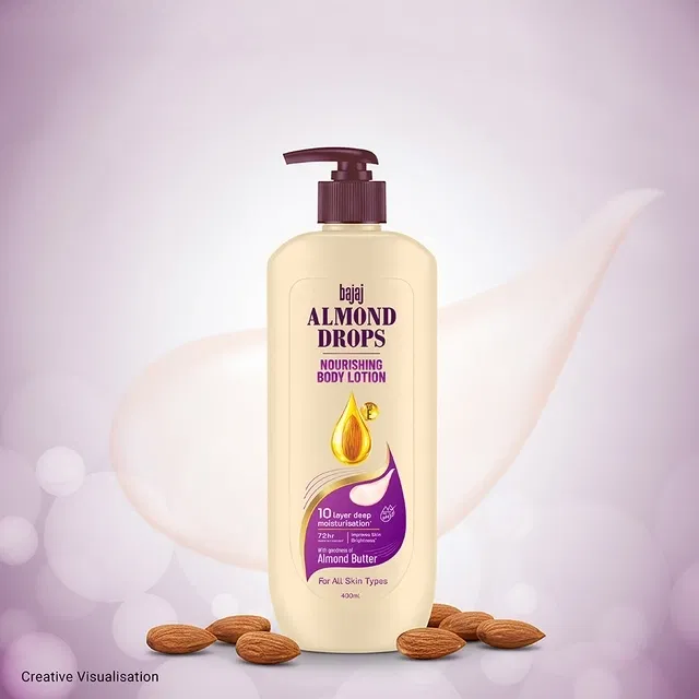 बजाज आल्मंड ड्रॉप्स नॉरिशिंग बॉडी लोशन 400 ml