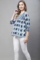 Cotton Printed Top for Women 