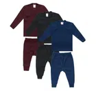 Woolen Solid Top & Bottom Set for Kids (Pack of 3) (Multicolor, 0-6 Months)