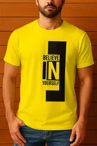 Round Neck Printed T-Shirt for Men 