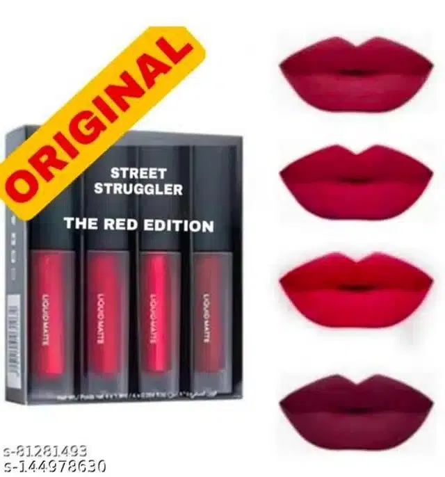 Waterproof Liquid Matte Lipsticks (Multicolor, Pack of 4)