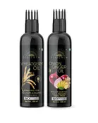 Desi Crew Pure Wheatgerm Oil & Onion Ginger Oil For Skin, Body & Hair Care 