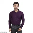Cotton Blend Solid Full Sleeves Shirt for Men 
